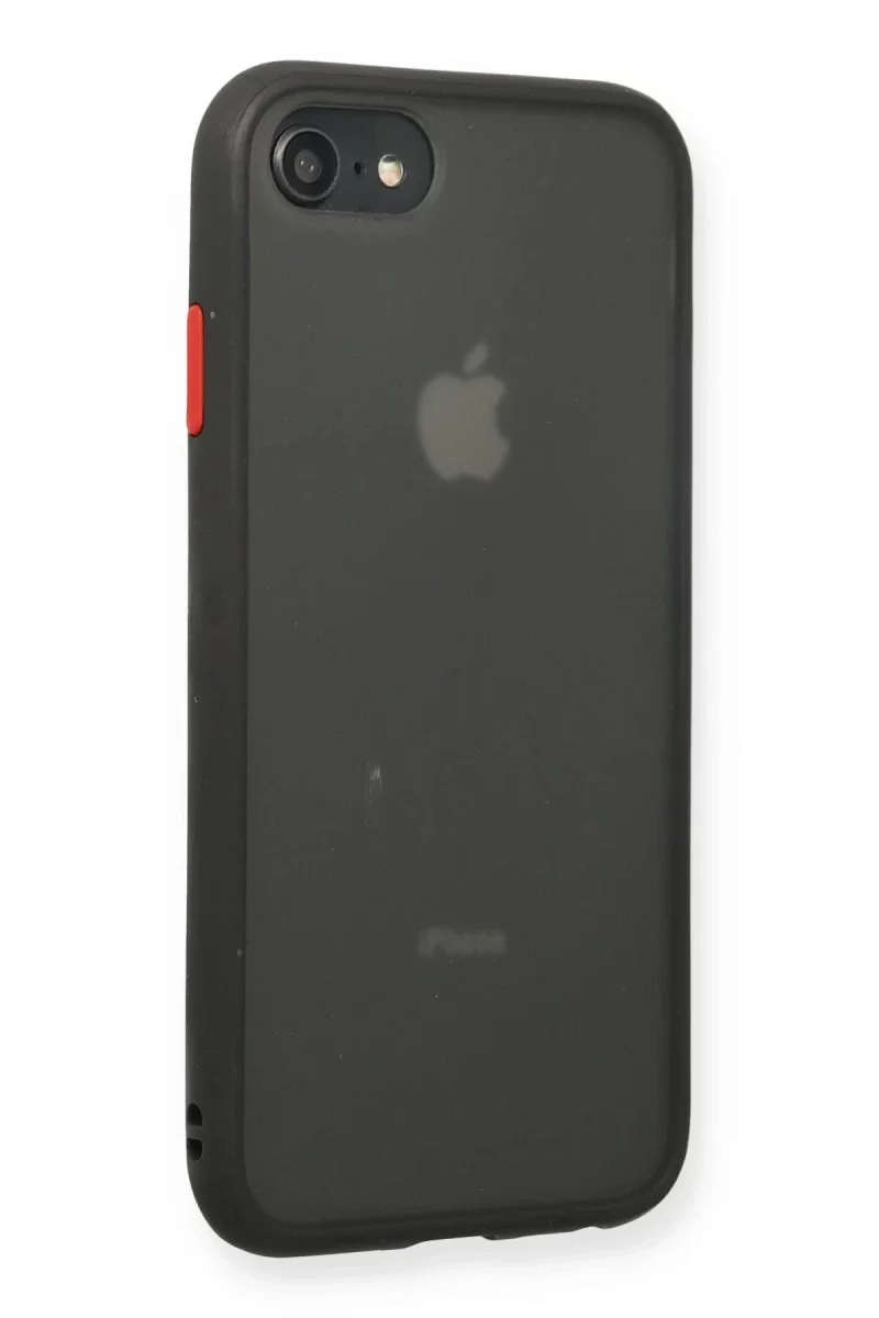 Apple iPhone 7 Kılıf Montreal Silikon Kapak - Siyah
