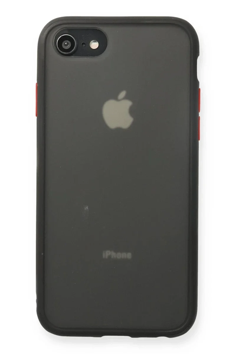 Apple iPhone 7 Kılıf Montreal Silikon Kapak - Siyah