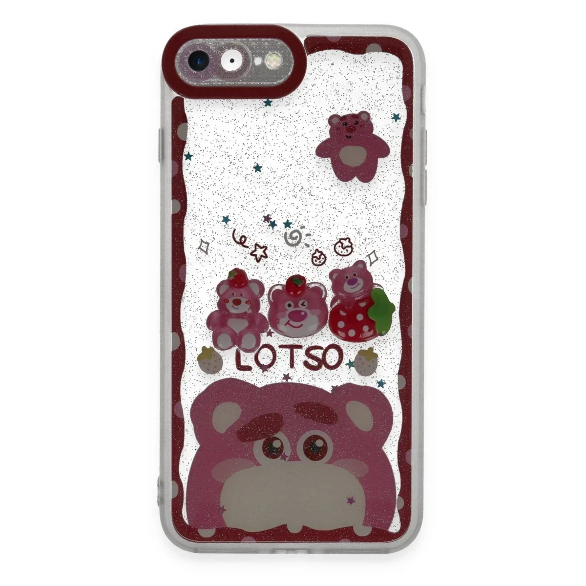 Apple iPhone 7 Kılıf Sweet Desenli Silikon Kapak - Pembe Apple iPhone 7 Kılıf Sweet Desenli Silikon Kapak - Pembe