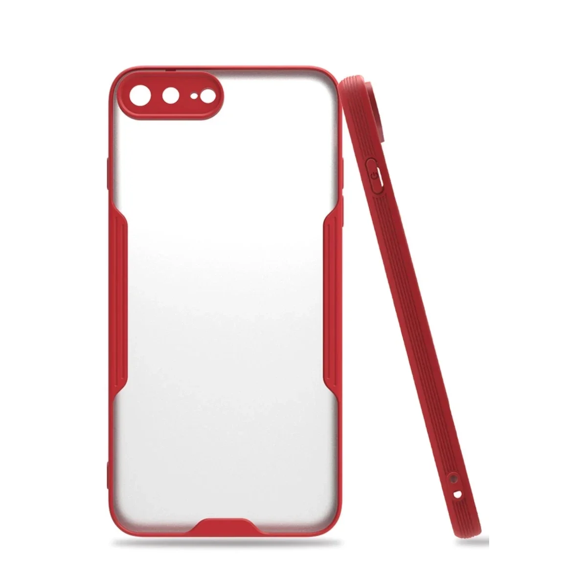 Apple iPhone 7 Plus Kılıf Platin Silikon - Kırmızı Apple iPhone 7 Plus Kılıf Platin Silikon - Kırmızı