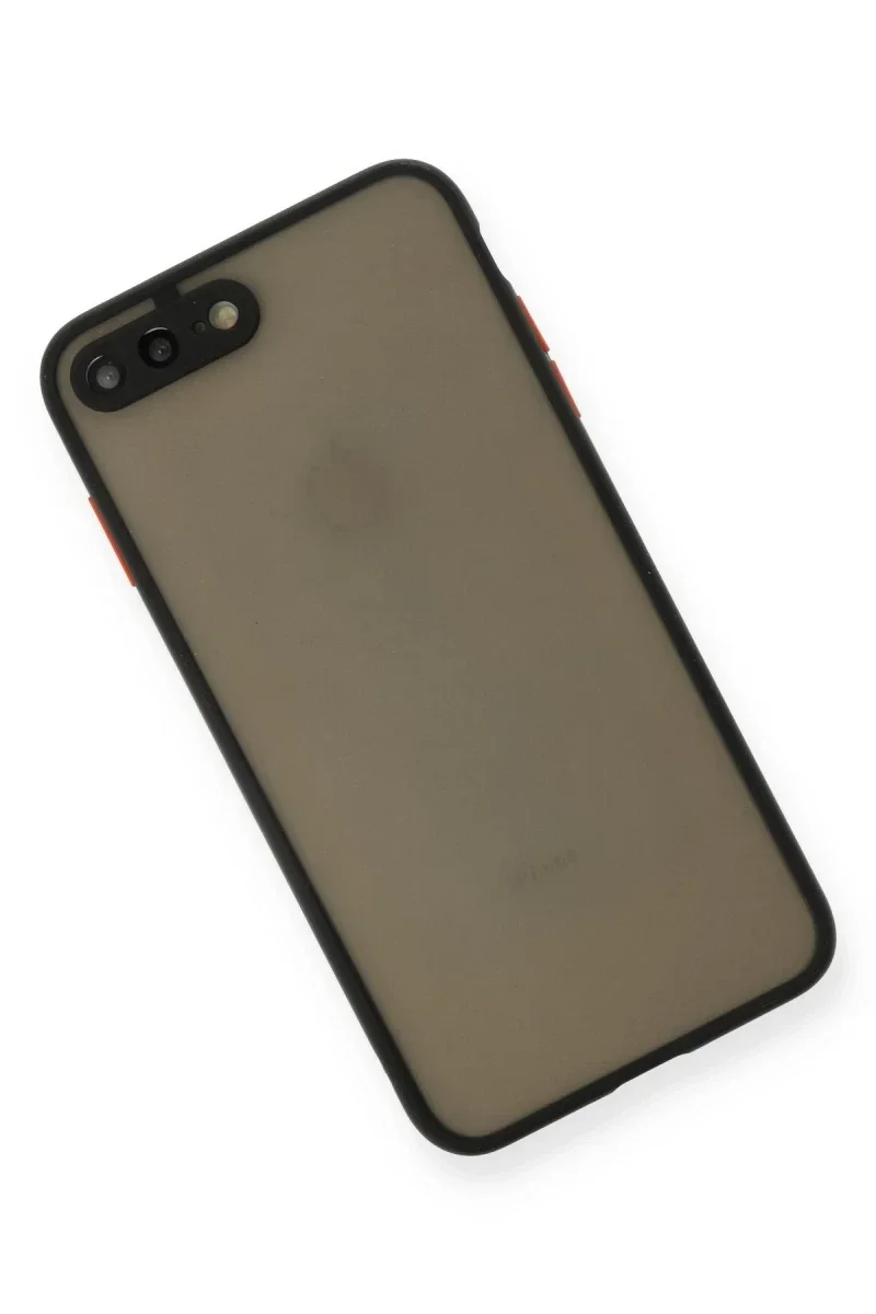 Apple iPhone 7 Plus Kılıf Montreal Silikon Kapak - Siyah
