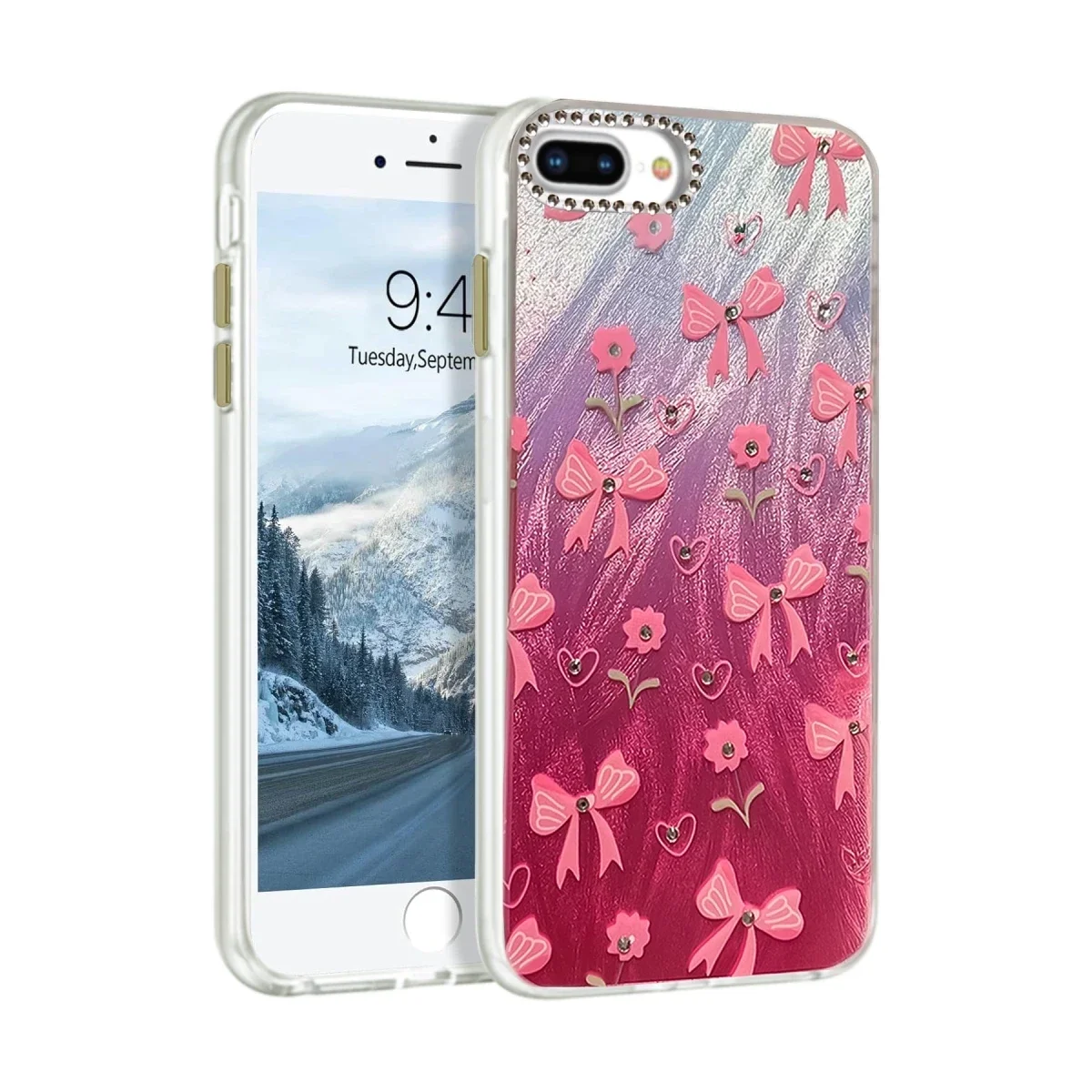 Apple iPhone 7 Plus Kılıf Blade Aynalı Desenli Kapak - Desen 3 Apple iPhone 7 Plus Kılıf Blade Aynalı Desenli Kapak - Desen 3