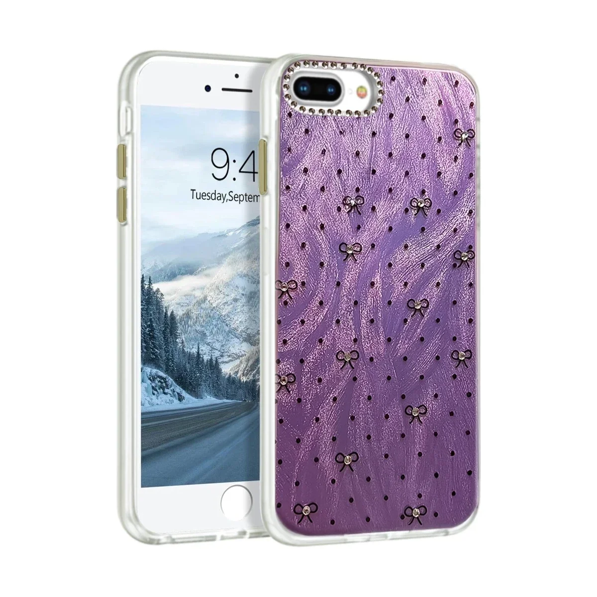 Apple iPhone 7 Plus Kılıf Blade Aynalı Desenli Kapak - Desen 2