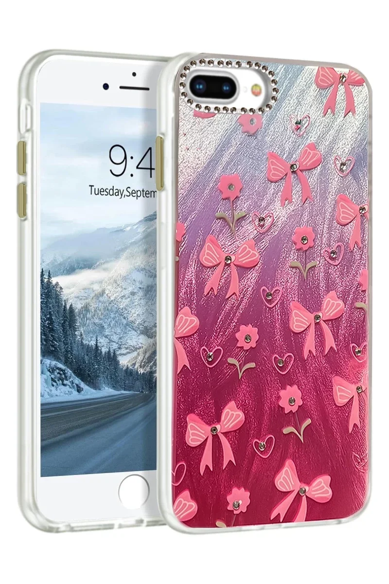 Apple iPhone 7 Plus Kılıf Blade Aynalı Desenli Kapak - Desen 3 Apple iPhone 7 Plus Kılıf Blade Aynalı Desenli Kapak - Desen 3