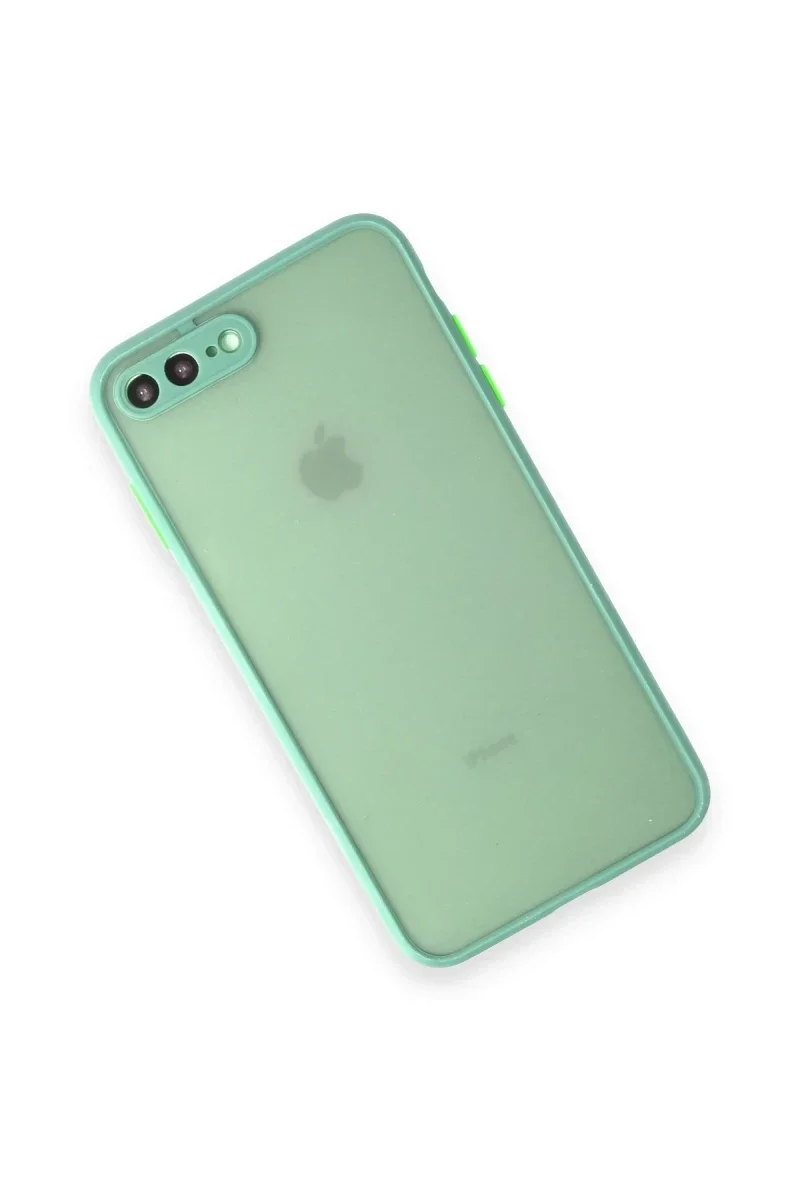 Apple iPhone 7 Plus Kılıf Montreal Silikon Kapak - Turkuaz