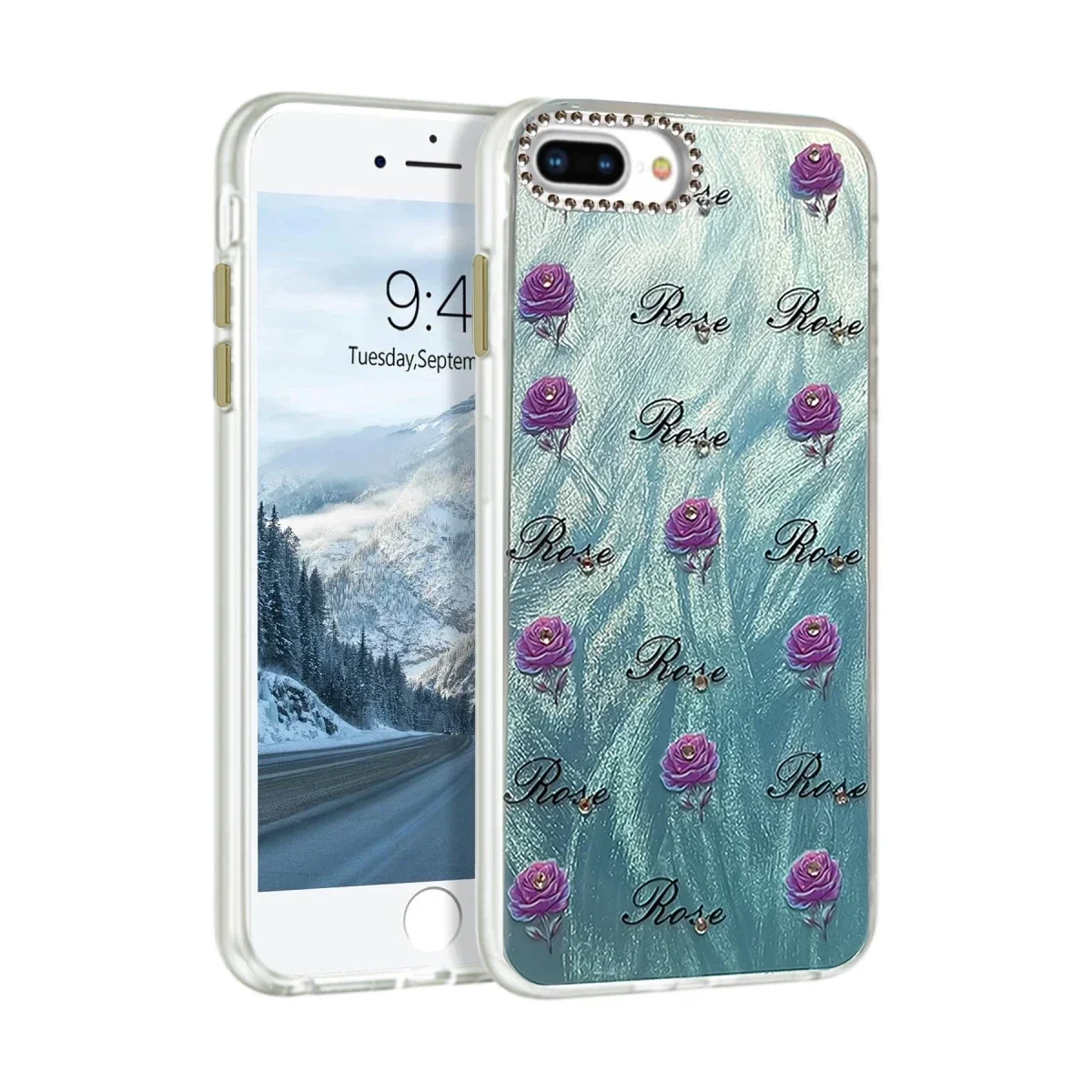 Apple iPhone 7 Plus Kılıf Blade Aynalı Desenli Kapak - Desen 9