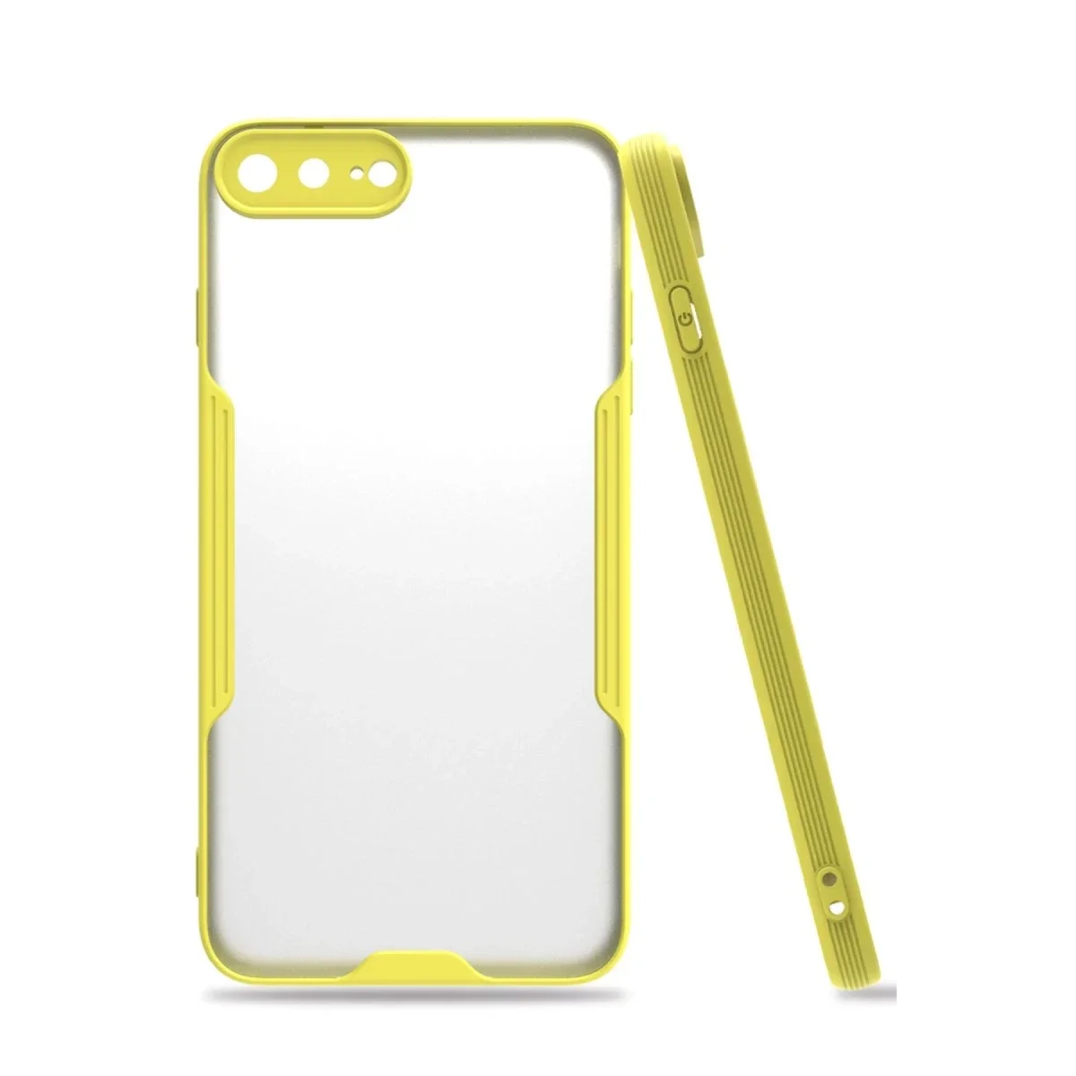 Apple iPhone 7 Plus Kılıf Platin Silikon - Sarı Apple iPhone 7 Plus Kılıf Platin Silikon - Sarı
