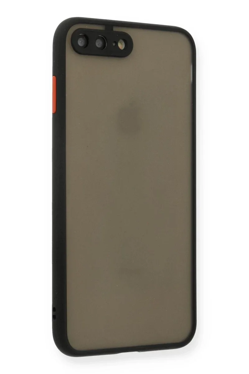 Apple iPhone 7 Plus Kılıf Montreal Silikon Kapak - Siyah