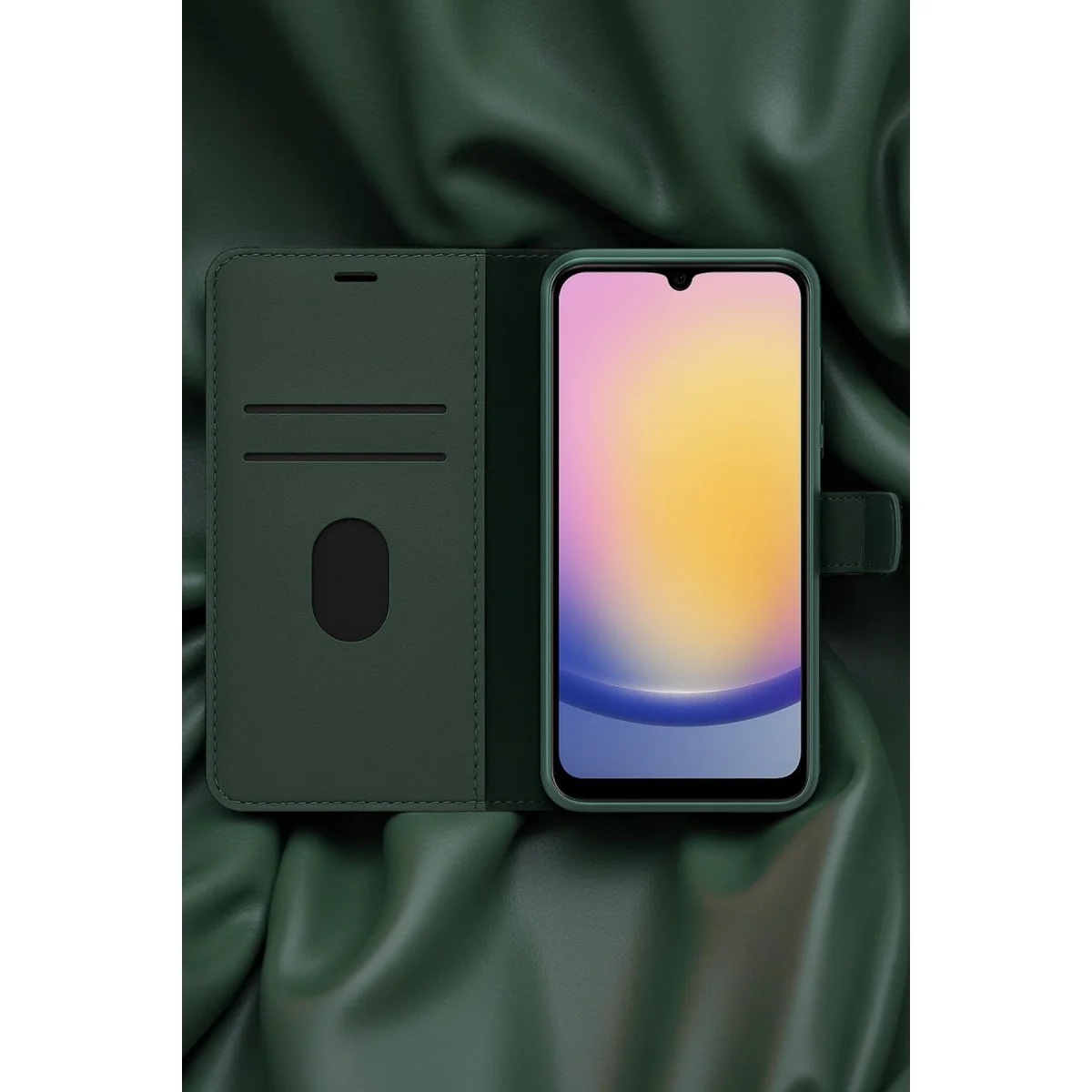 Apple İphone 7 Trend S Plus Kapaklı Kılıf - Yeşil Apple İphone 7 Trend S Plus Kapaklı Kılıf - Yeşil