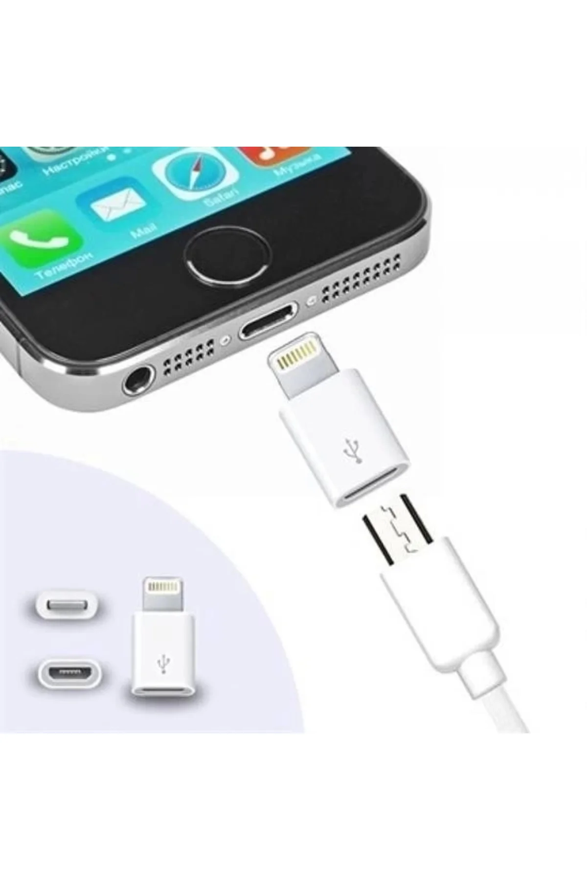 Apple iPhone / iPad Micro Usb Dönüştürücü Adaptör OTG Aparat