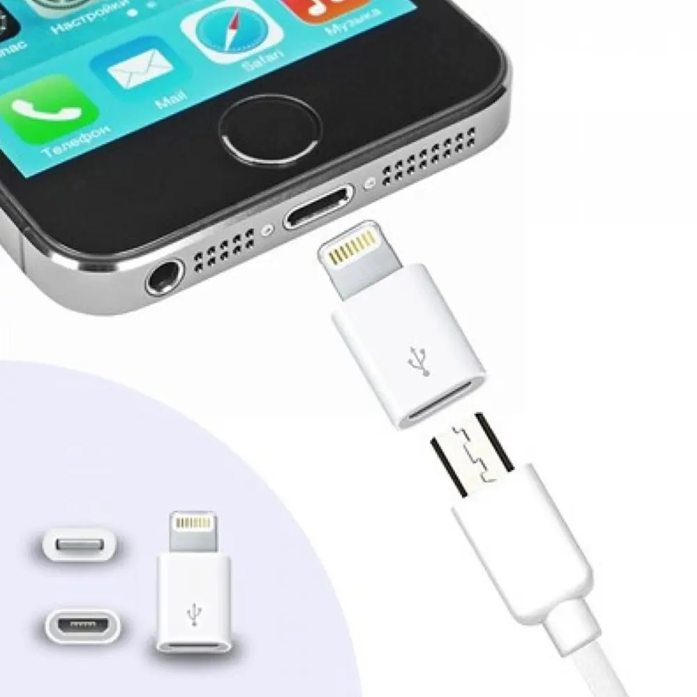 Apple iPhone / iPad Micro Usb Dönüştürücü Adaptör OTG Aparat (474 Apple iPhone / iPad Micro Usb Dönüştürücü Adaptör OTG Aparat (474