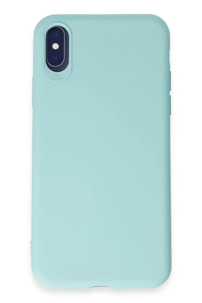 Apple iPhone X Kılıf First Silikon - Turkuaz Apple iPhone X Kılıf First Silikon - Turkuaz