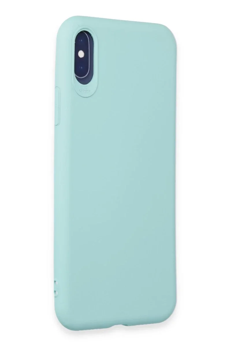 Apple iPhone X Kılıf First Silikon - Turkuaz Apple iPhone X Kılıf First Silikon - Turkuaz