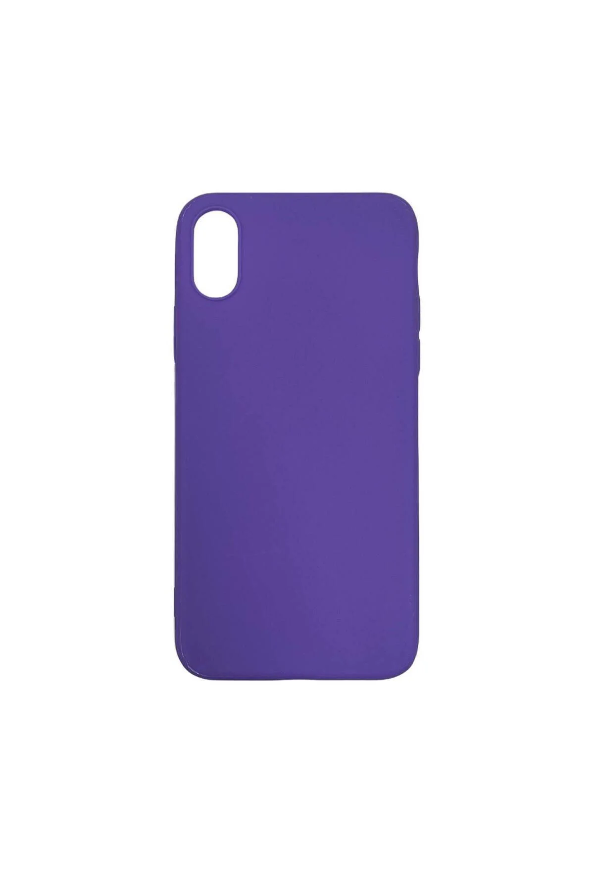 Apple iPhone XR İnce Mat Silikon Kılıf Mor