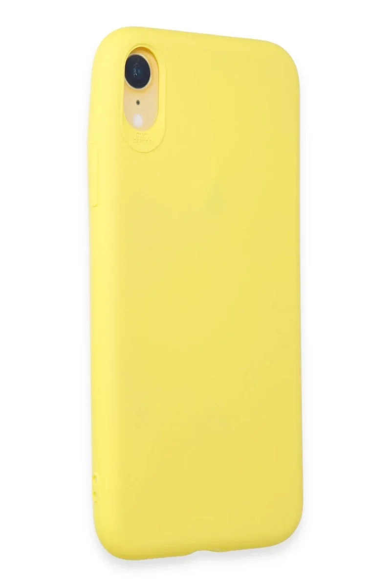 Apple iPhone XR Kılıf First Silikon - Sarı