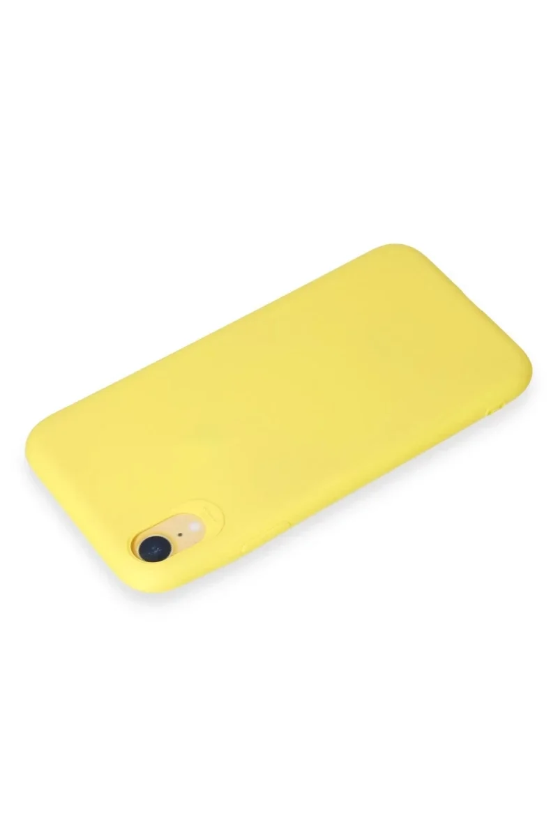 Apple iPhone XR Kılıf First Silikon - Sarı