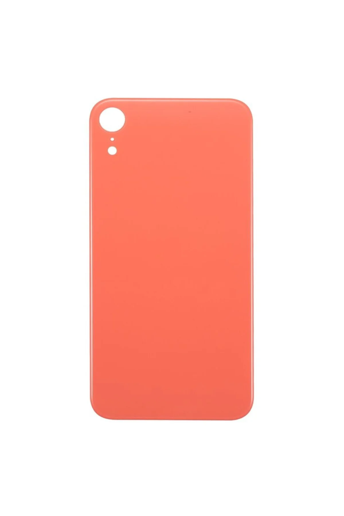Apple iPhone XR Uyumlu, Logolu Arka Pil Batarya Kapağı. LENS HARİÇ Turuncu