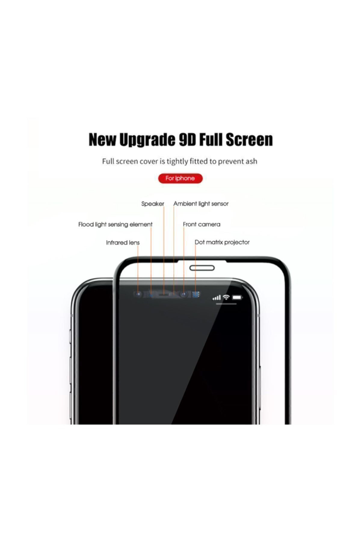 Apple Iphone Xr 9d Tam Kaplayan Koruma Full Kapatan Kavisli Kırıl