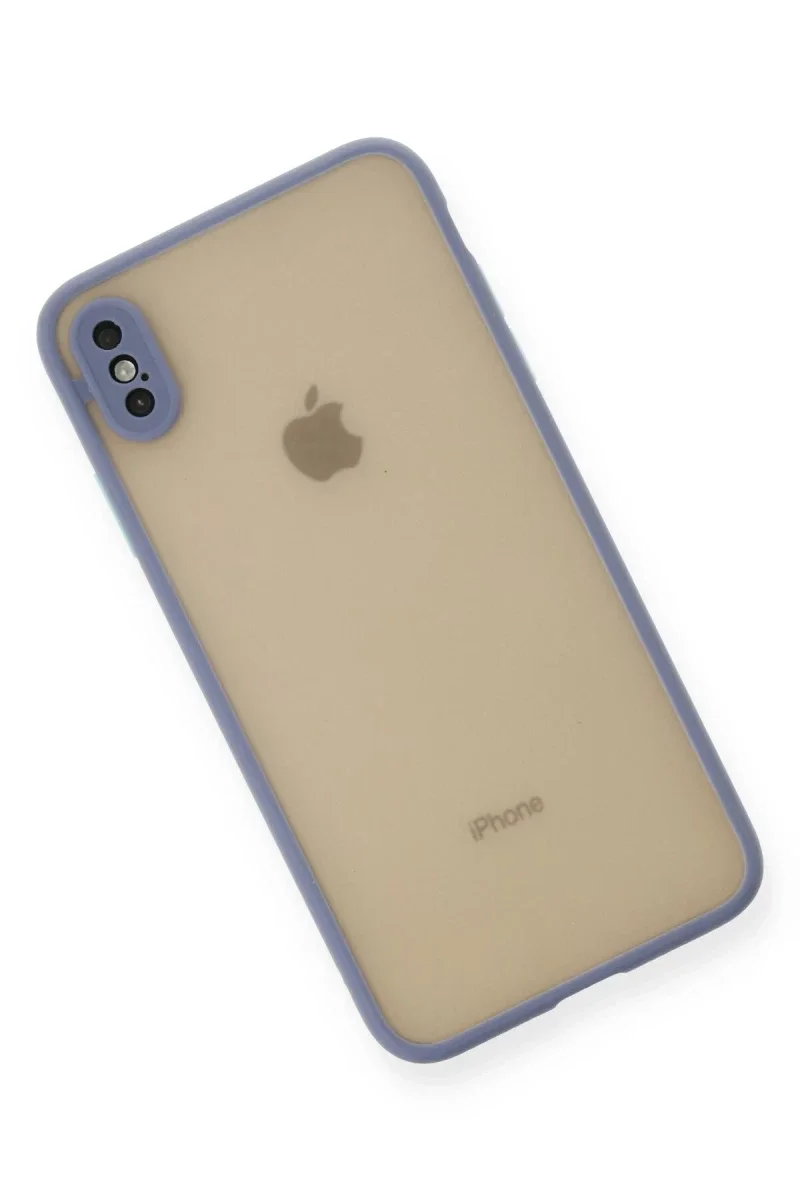 Apple iPhone XS Max Kılıf Montreal Silikon Kapak - Gri Apple iPhone XS Max Kılıf Montreal Silikon Kapak - Gri