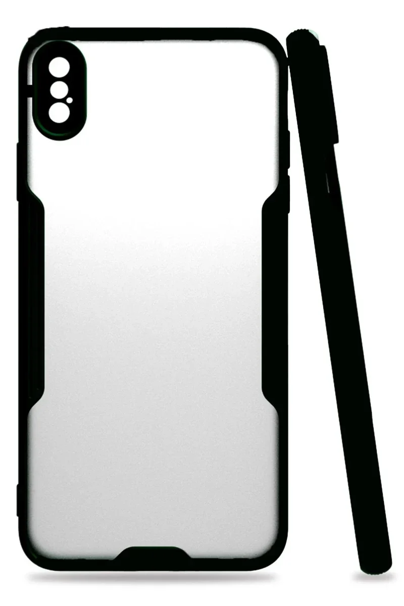 Apple iPhone XS Max Kılıf Platin Silikon - Siyah Apple iPhone XS Max Kılıf Platin Silikon - Siyah