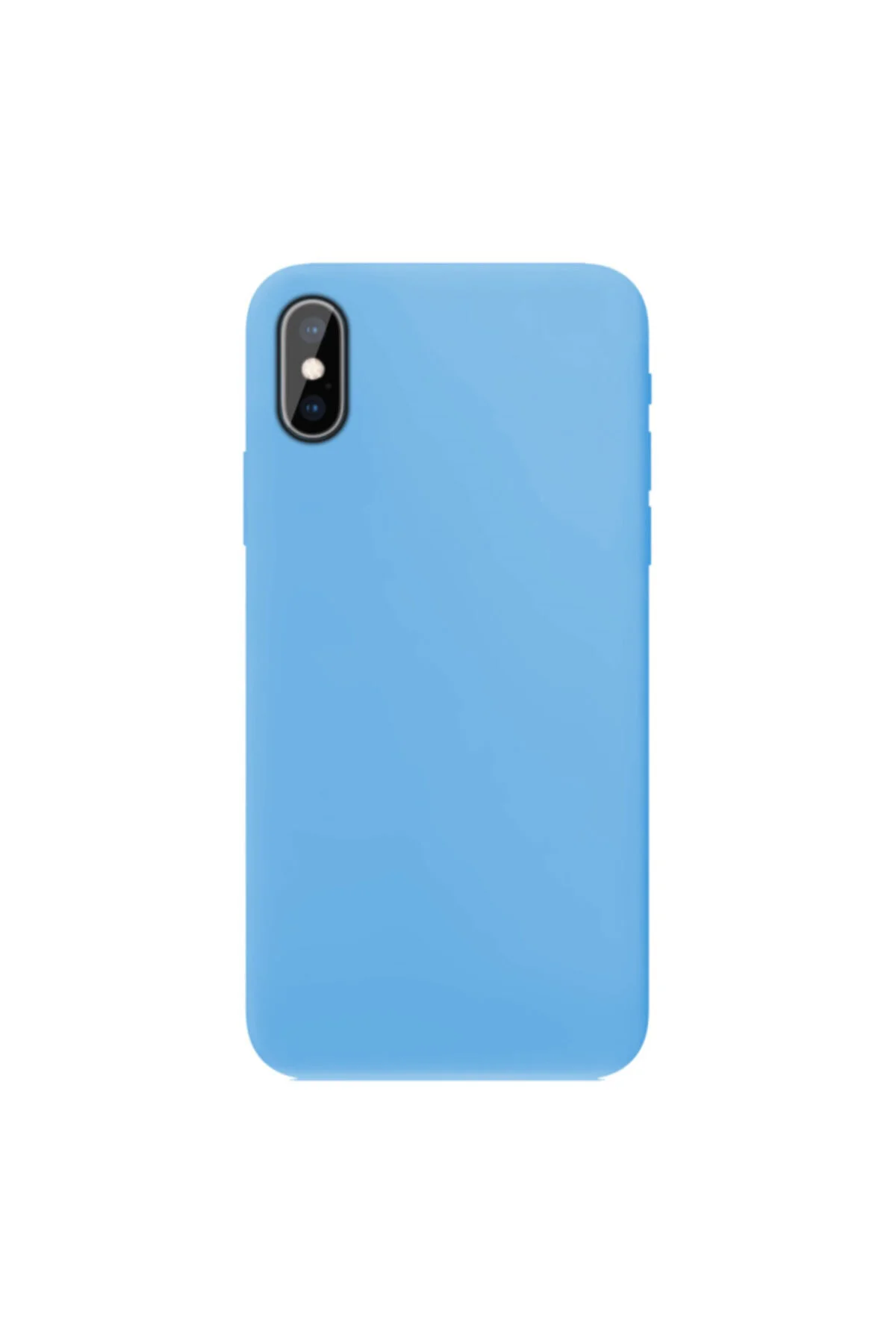 Apple Iphone Xs Max Ince Mat Silikon Kılıf Mavi