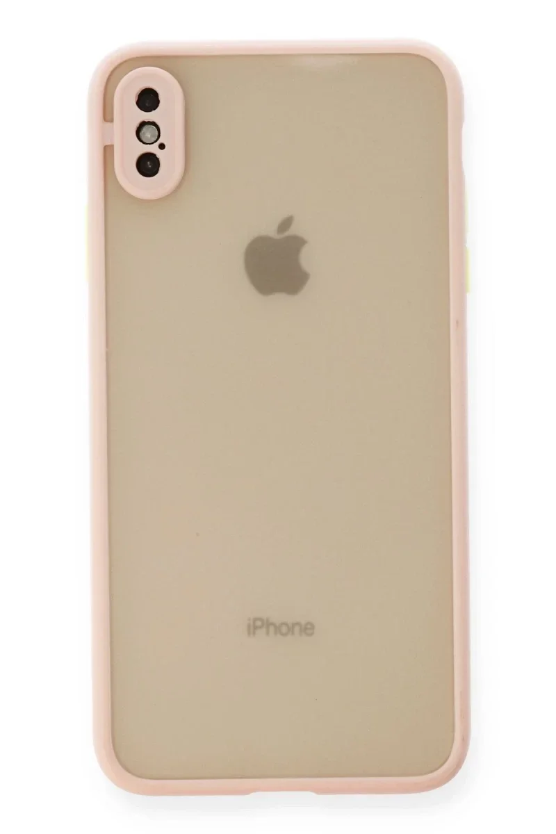 Apple iPhone XS Max Kılıf Montreal Silikon Kapak - Pembe