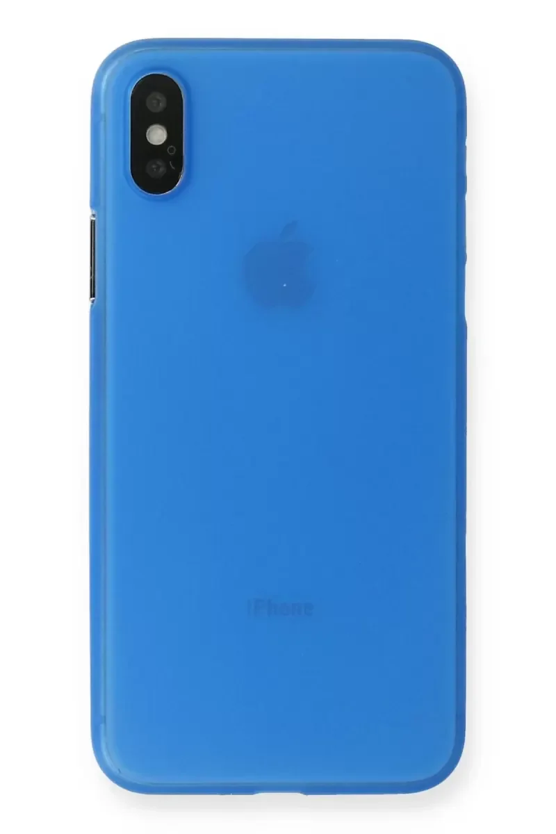 Apple iPhone XS Max Kılıf PP Ultra İnce Kapak - Mavi Apple iPhone XS Max Kılıf PP Ultra İnce Kapak - Mavi