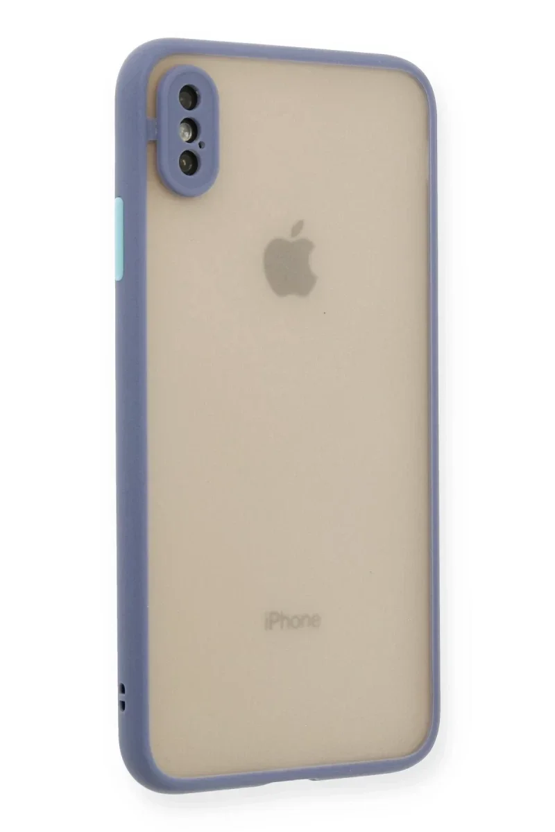Apple iPhone XS Max Kılıf Montreal Silikon Kapak - Gri Apple iPhone XS Max Kılıf Montreal Silikon Kapak - Gri