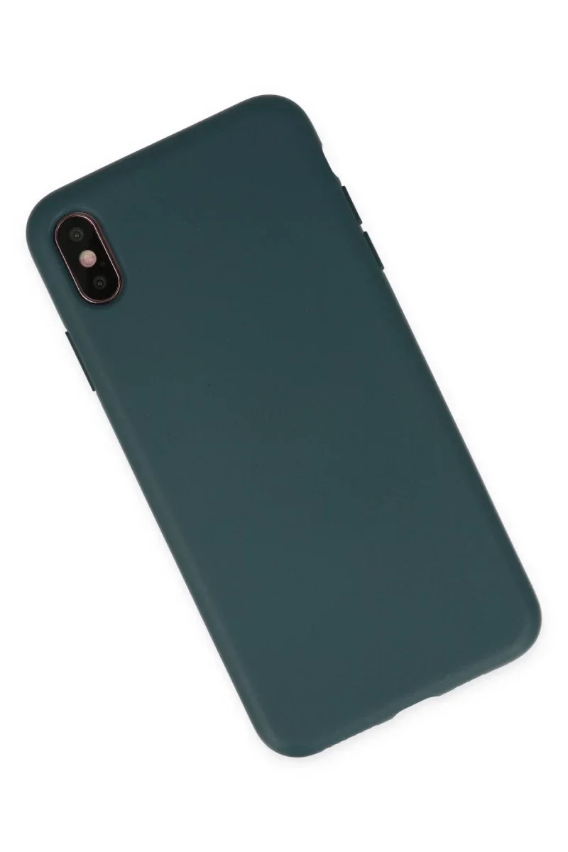Apple iPhone XS Max Kılıf Nano içi Kadife Silikon - Koyu Yeşil Fiyatı, Yorumları ve Özellikleri