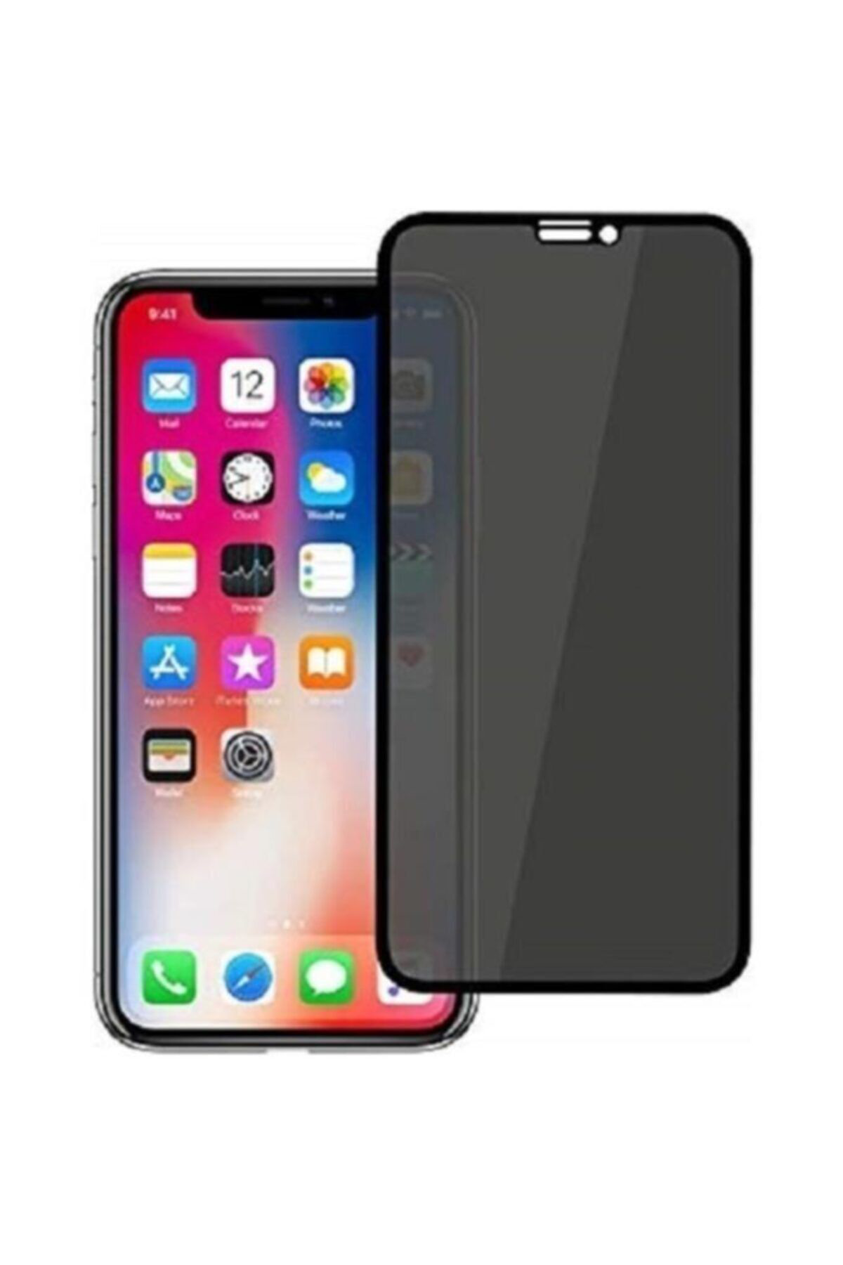 Apple Iphone12 - Iphone 12 Pro Privacy Hayalet 10d Ekran Koruyucu