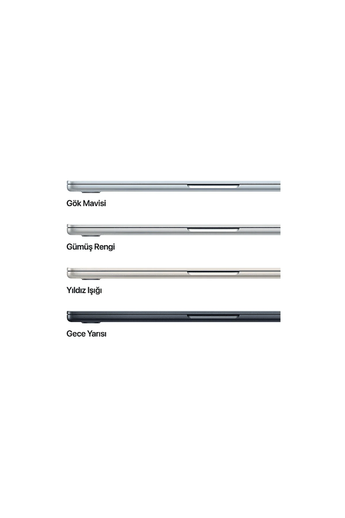 Apple MacBook Air MDH74TU/A M5 İşlemci(10 Çekirdek CPU-8 Çekirde Apple MacBook Air MDH74TU/A M5 İşlemci(10 Çekirdek CPU-8 Çekirde