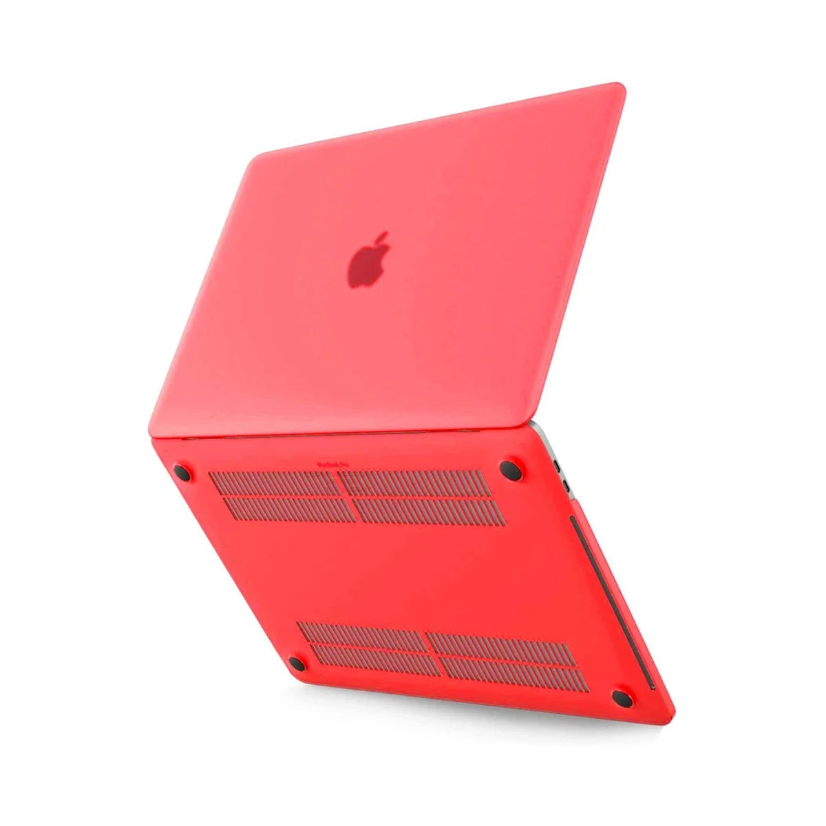 Apple Macbook Pro 13 2021 Macbook Buzlu Kapak - Kırmızı Apple Macbook Pro 13 2021 Macbook Buzlu Kapak - Kırmızı