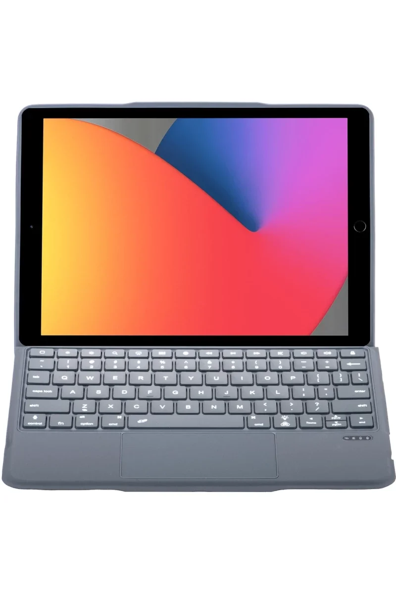 Apple T5506D iPad 10.2 (9.Nesil) Kılıf Palermo Ledli Klavyeli Standlı Tablet Kılıfı - Siyah Apple T5506D iPad 10.2 (9.Nesil) Kılıf Palermo Ledli Klavyeli Standlı Tablet Kılıfı - Siyah