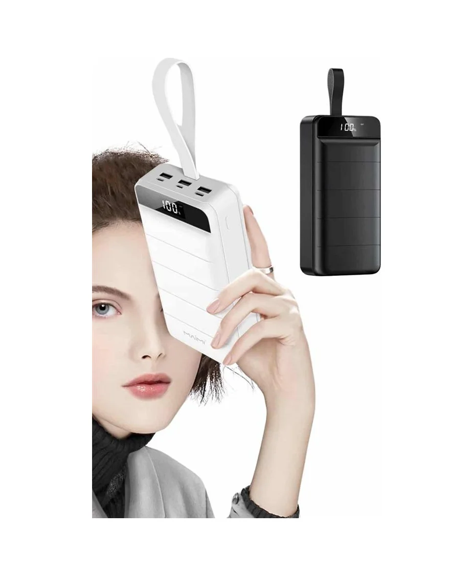 Apple Uyumlu iOS 50.000 Mah Powerbank Turbo Hızlı Led Göstergeli 