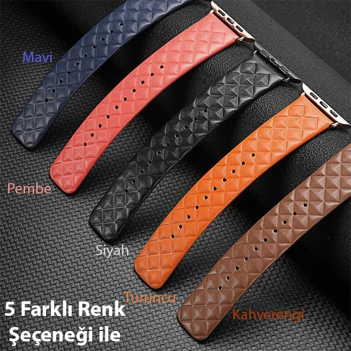 Apple Watch 38/40/41 mm Premium Deri Kayış – Hakiki Deri Manyetik Toka Kayış