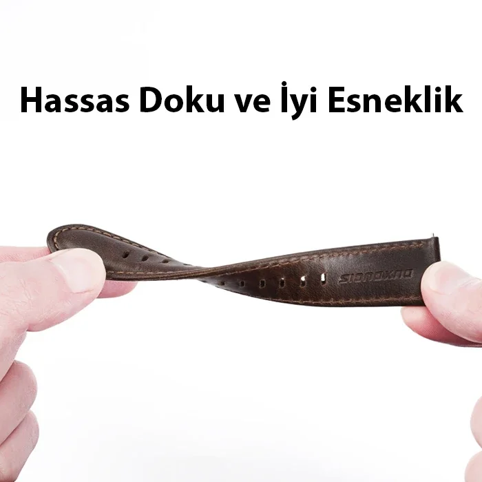 Apple Watch 38/40/41 mm Hakiki Deri Kayış - İş Stili Ergonomik Kordon