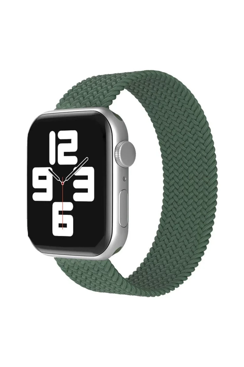 Apple Watch 38mm Ayarlı Solo Silikon Kordon - Haki Yeşil Apple Watch 38mm Ayarlı Solo Silikon Kordon - Haki Yeşil