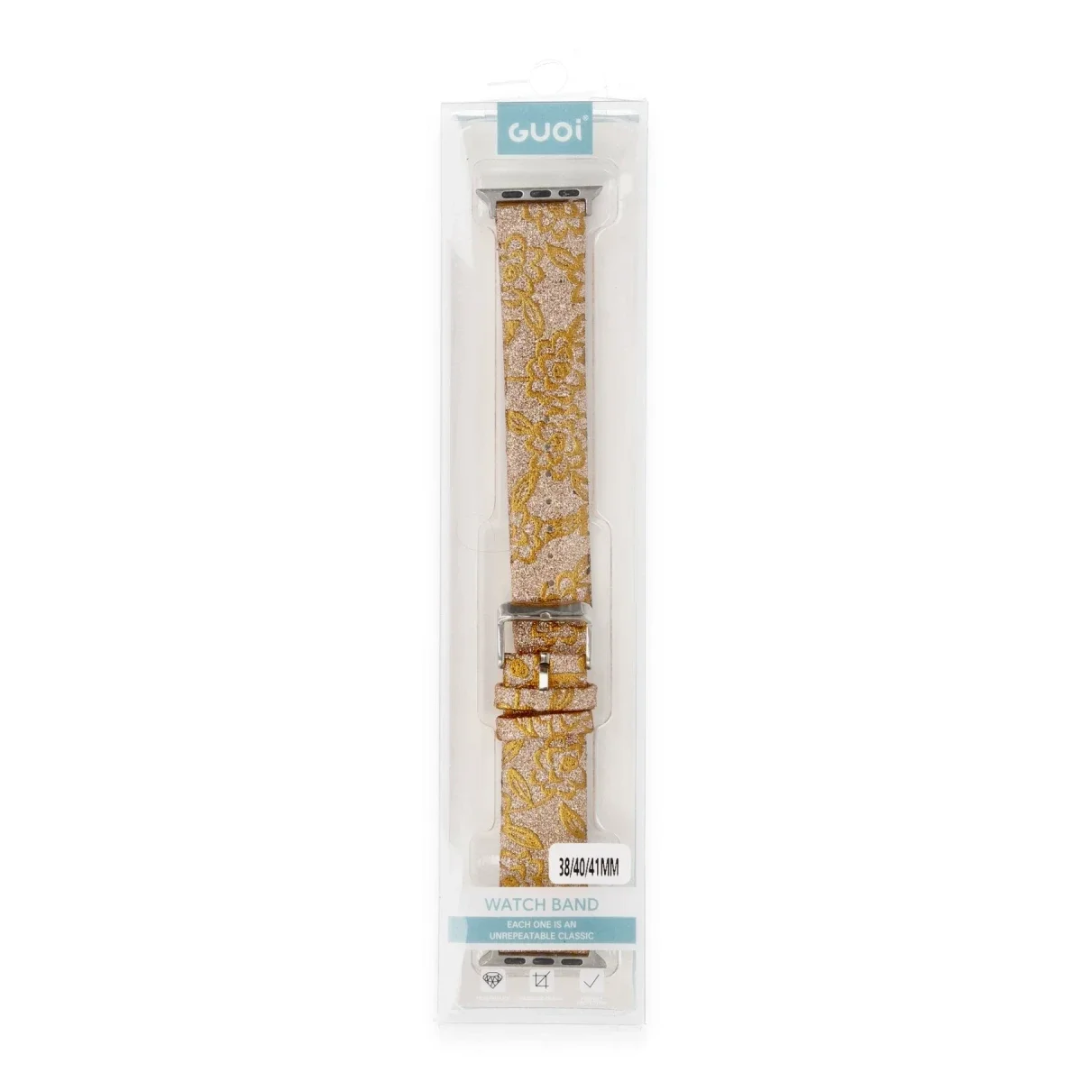 Apple Watch 38mm Creeper Desenli Kordon - Gold