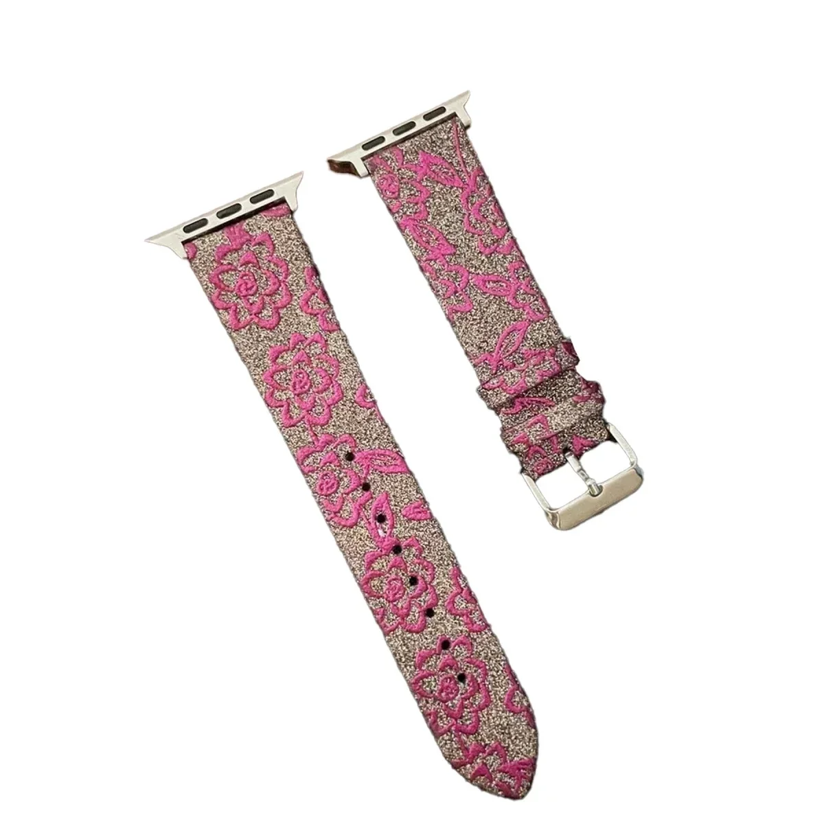 Apple Watch 38mm Creeper Desenli Kordon - Pembe