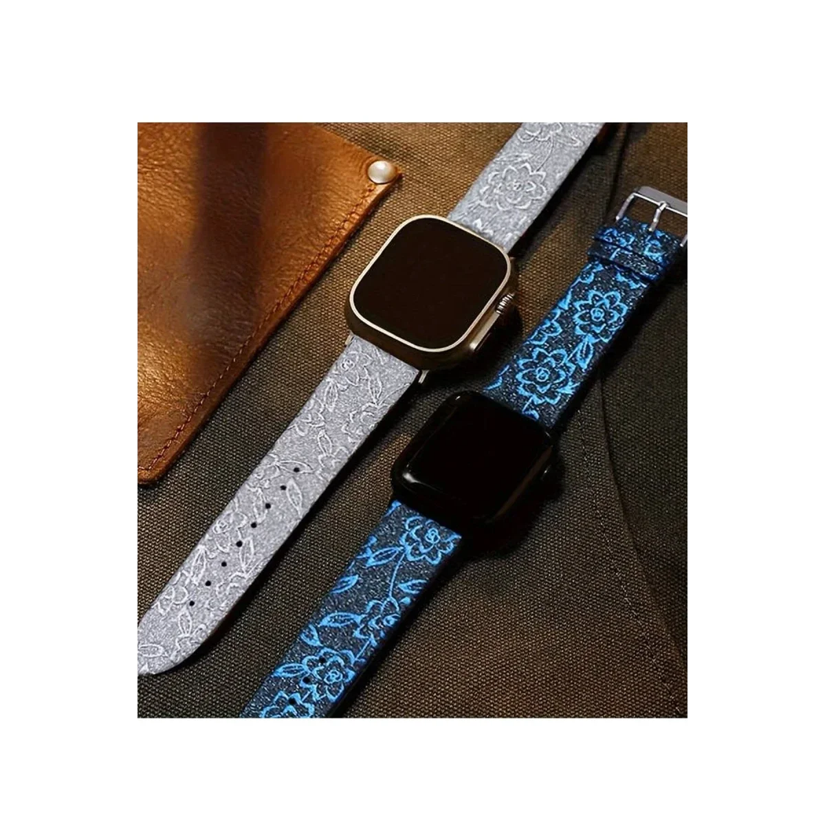 Apple Watch 38mm Creeper Desenli Kordon - Gold
