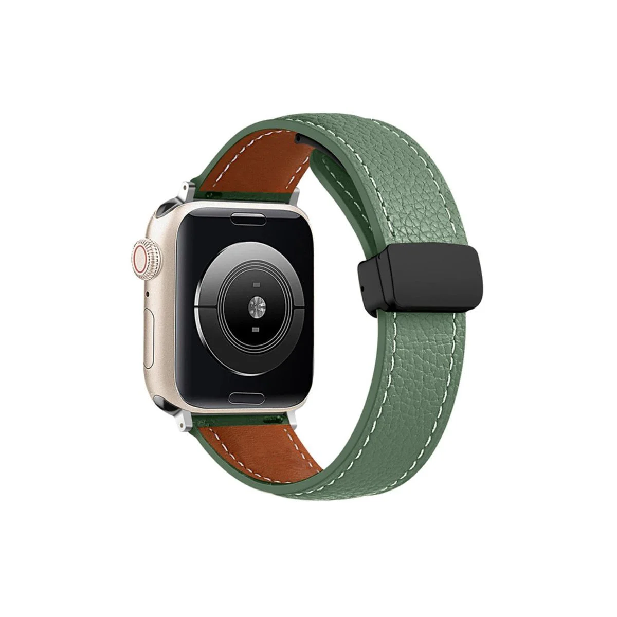 Apple Watch 38mm ile Uyumlu Kr414 Daks Deri Kordon - Koyu Yeşil Fiyatı, Yorumları ve Özellikleri