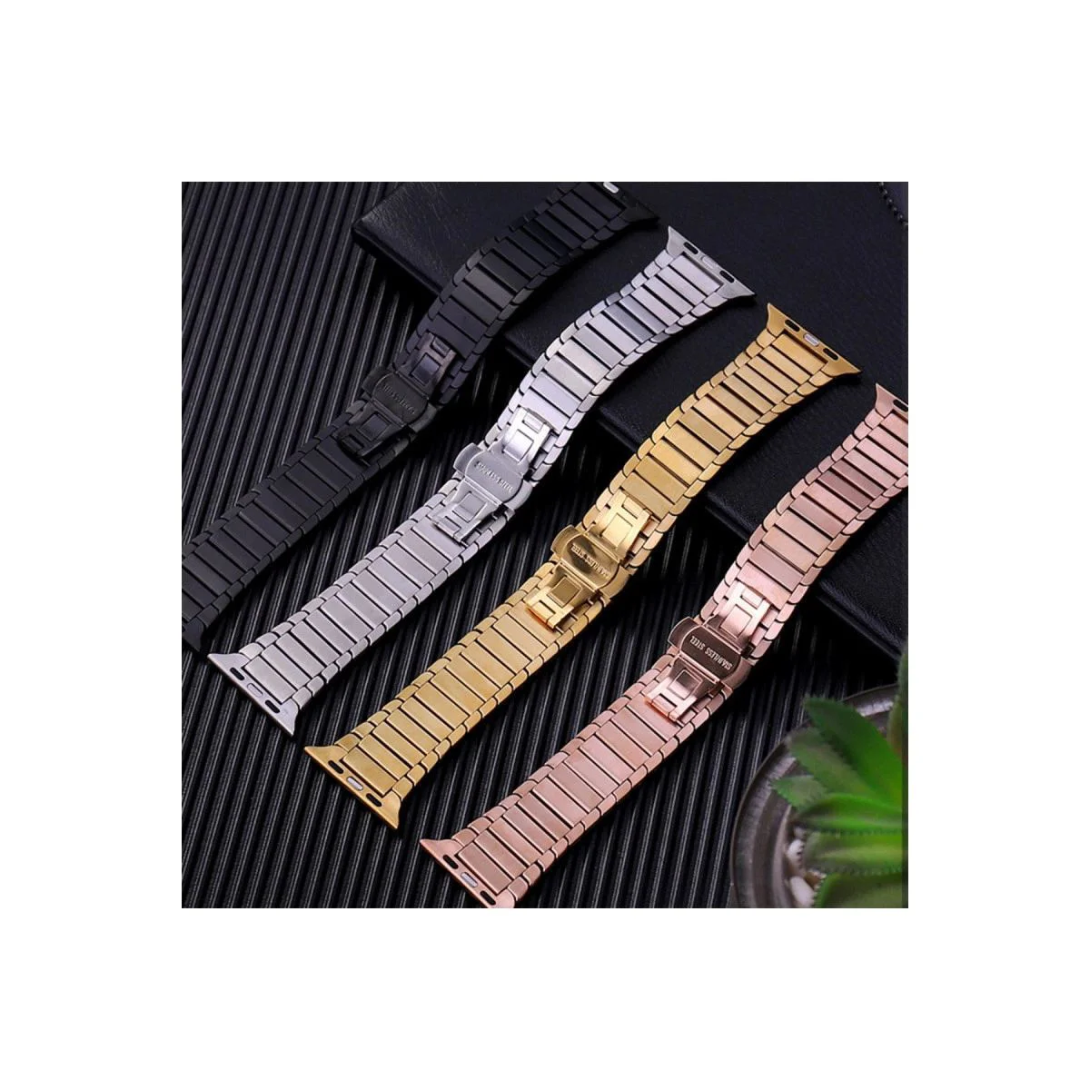 Apple Watch 38mm ile Uyumlu Kr413 Fine Steel Kordon - Siyah Fiyatı, Yorumları ve Özellikleri