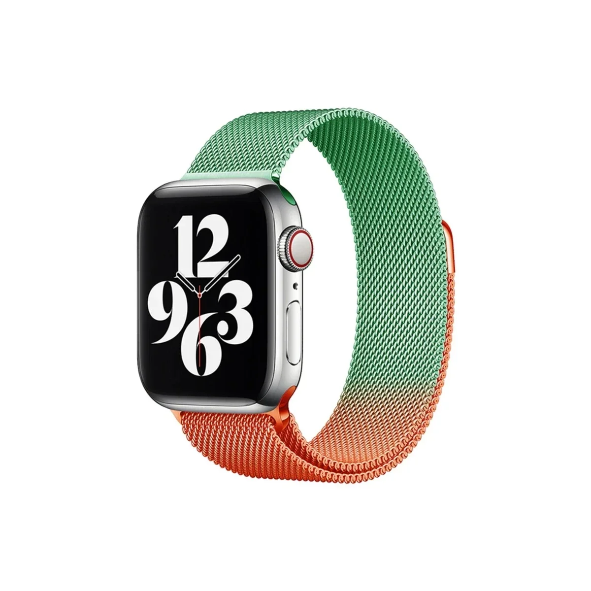 Apple Watch 38mm Metal Mıknatıslı Kordon - Turuncu-Yeşil Fiyatı, Yorumları ve Özellikleri