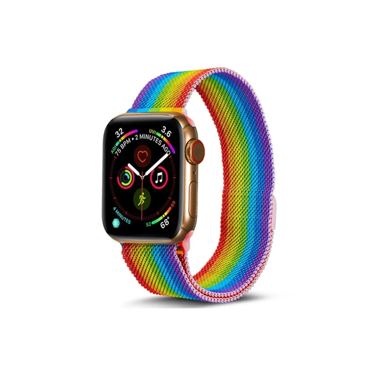 Apple Watch 38mm Metal Mıknatıslı Kordon - Gökkuşağı Fiyatı, Yorumları ve Özellikleri
