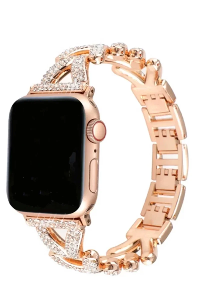 Apple Watch 38mm Node Taşlı Kordon - Siyah
