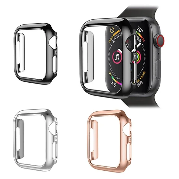 Apple Watch 4 44mm Bumper PC Koruma Kılıf - Çizilmeye Karşı Tam Koruma