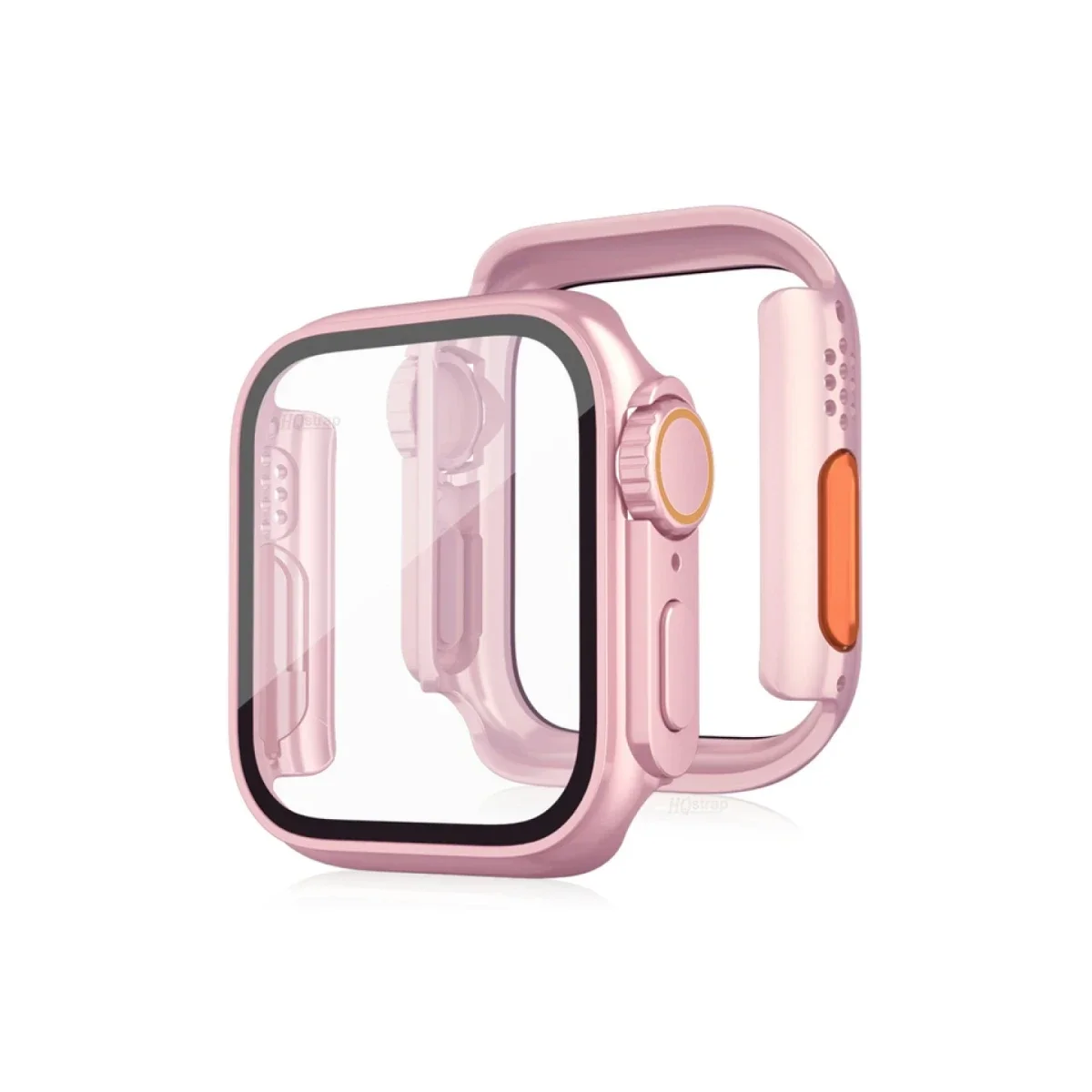 Apple Watch 41mm Watch 49mm Kasa Dönüştürücü ve Ekran Koruyucu - Rose Gold Apple Watch 41mm Watch 49mm Kasa Dönüştürücü ve Ekran Koruyucu - Rose Gold