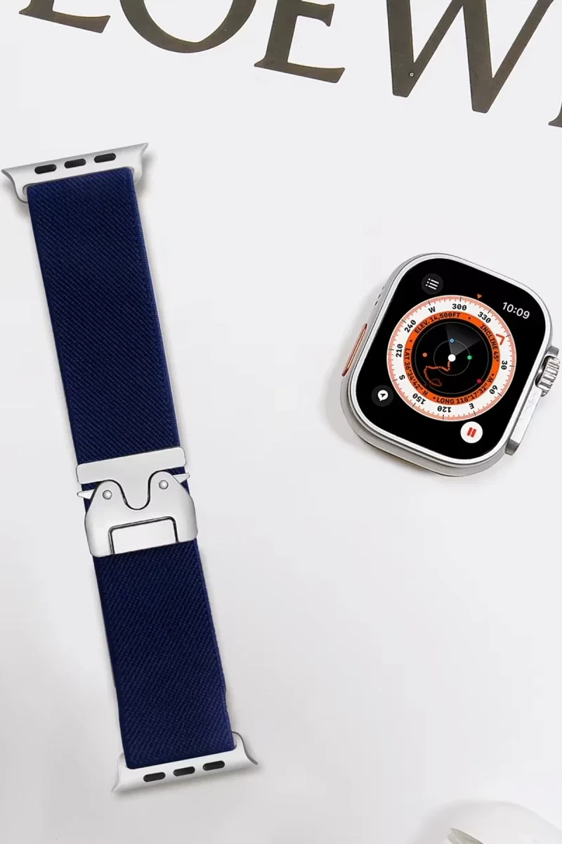 Apple Watch 42mm Forest Kumaş Kordon - Lacivert Apple Watch 42mm Forest Kumaş Kordon - Lacivert