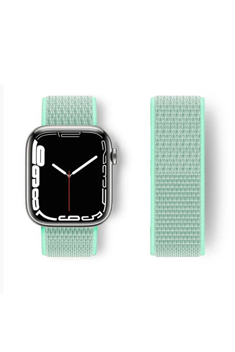 Apple Watch 42mm Hasırlı Cırtcırtlı Kordon - Turkuaz Fiyatı, Yorumları ve Özellikleri