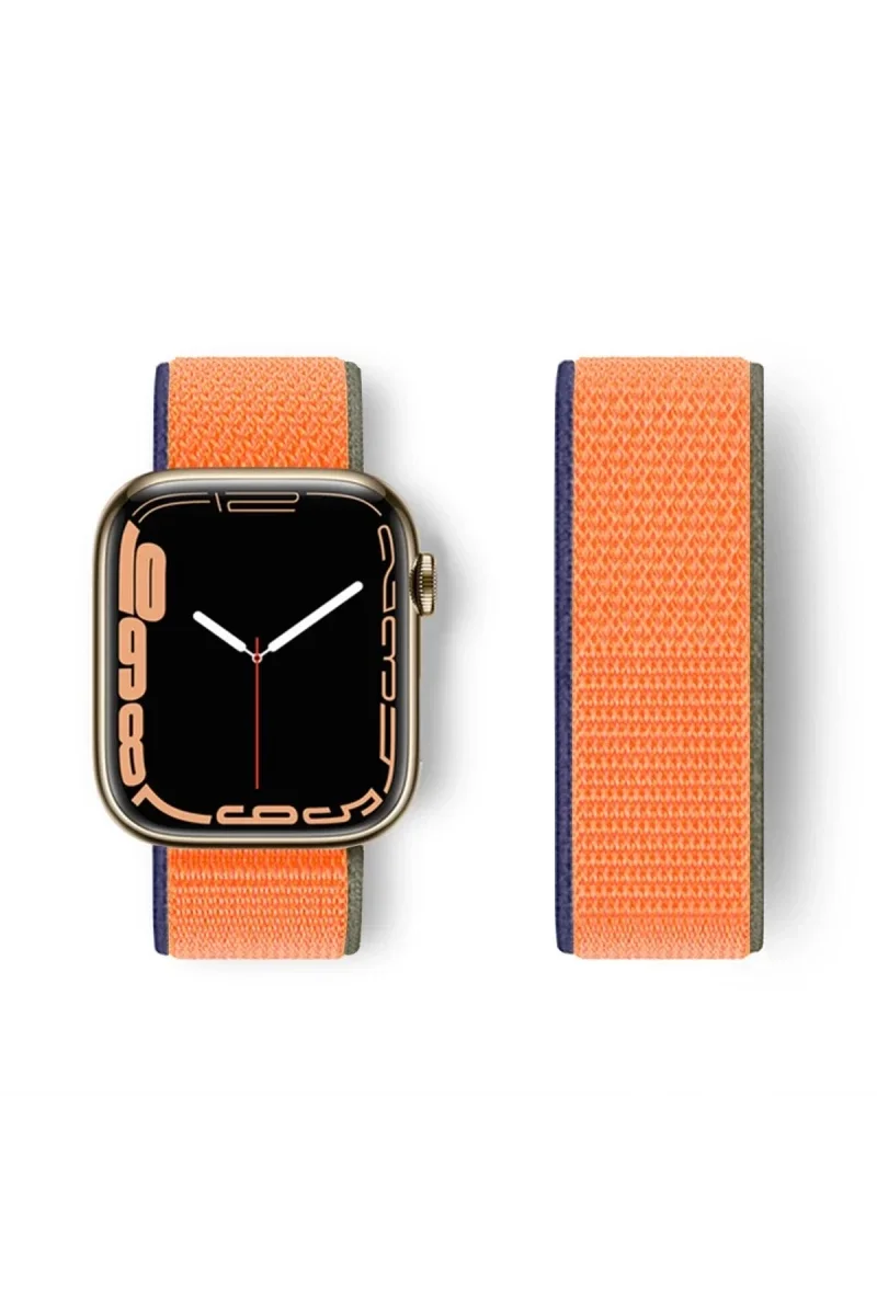 Apple Watch 42mm Hasırlı Cırtcırtlı Kordon - Turuncu Fiyatı, Yorumları ve Özellikleri